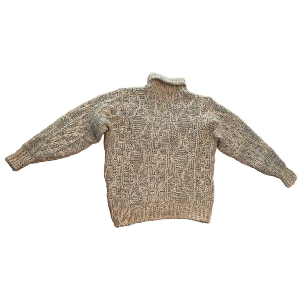 Vintage Men's FORUM 100% Wool Mock Neck Sweater Size Medium